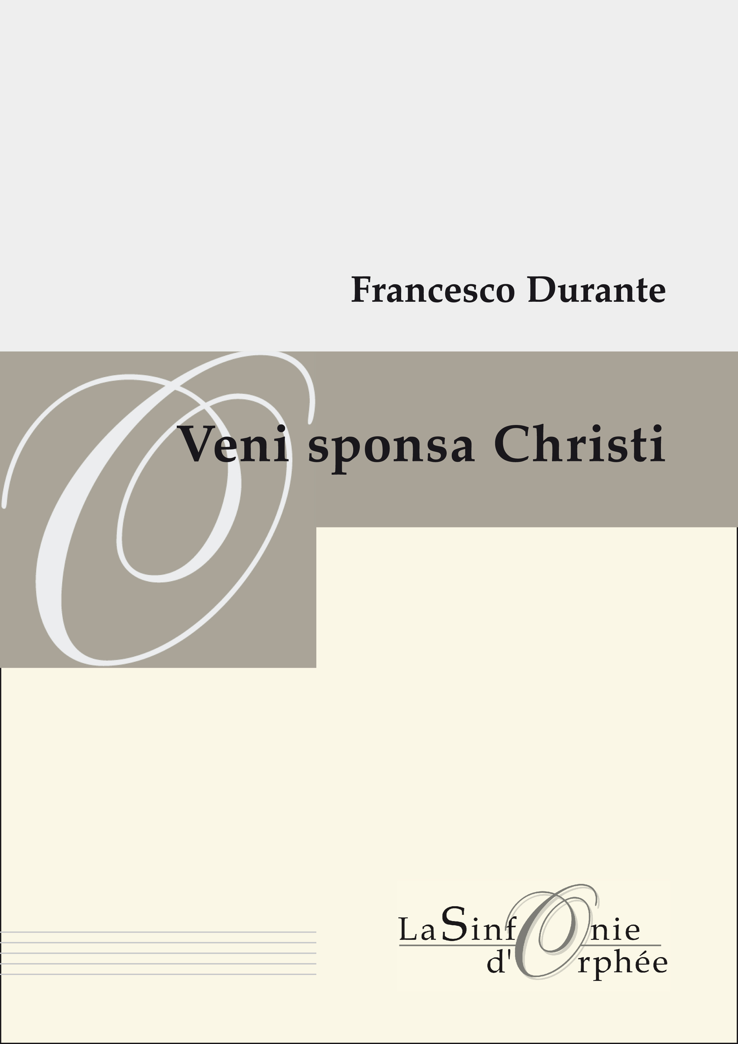 DURANTE Francesco <i>Veni sponsa Christi</i> - Violin I