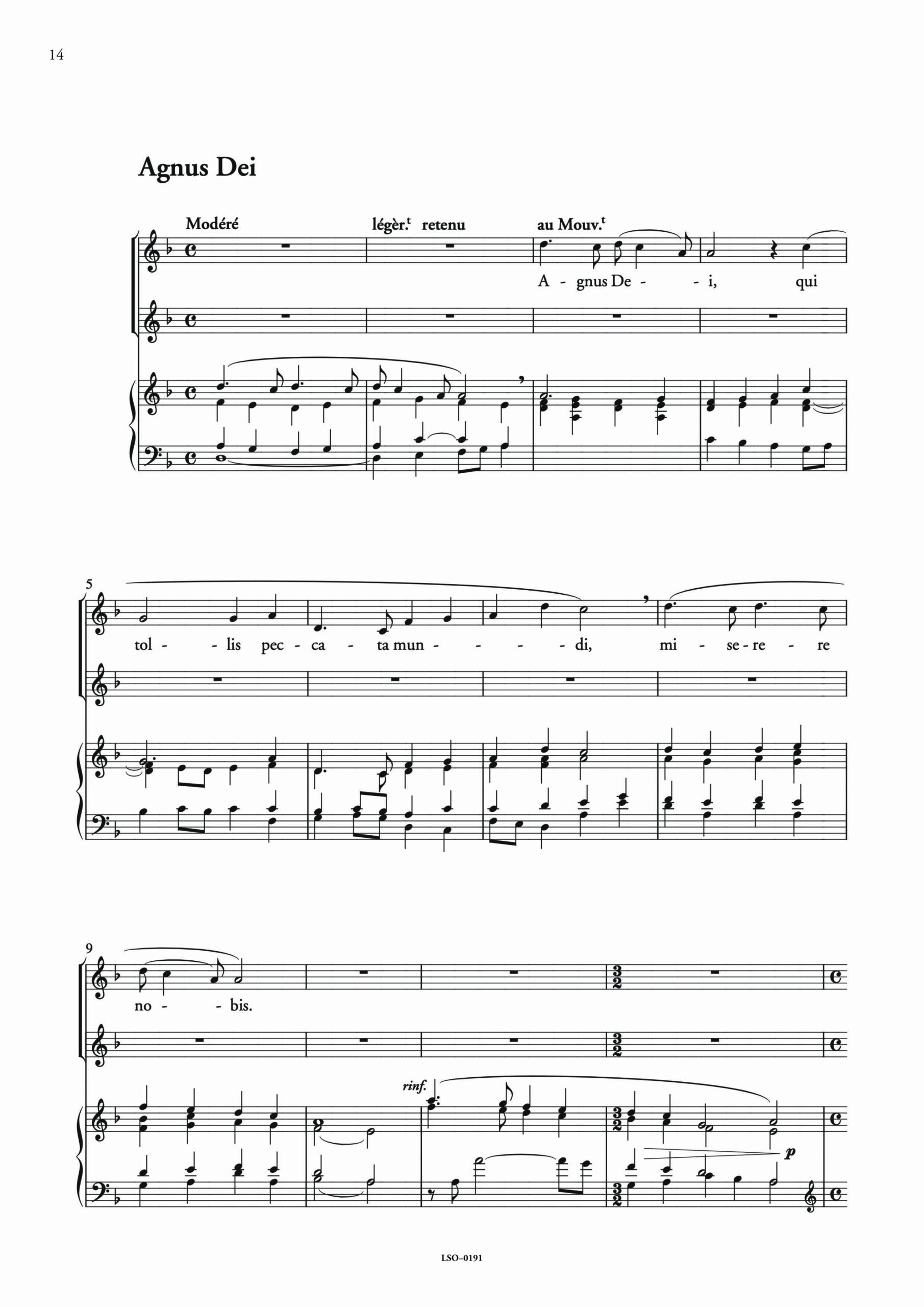 LIONCOURT, Guy de <i>Messe à deux voix égales et orgue</i> - Image 6